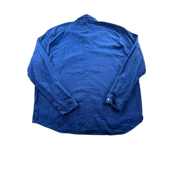 Alex Mill Wash And Go Button Down Shirt Mens Size XXL Blue Long Sleeve Cotton - Picture 2 of 7